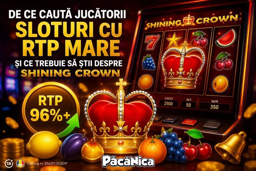 De ce caută jucătorii sloturi cu RTP mare și ce trebuie să știi despre Shining Crown
